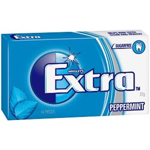 Wrigleys Extra Peppermint Flavour Sugarfree Gum 27g